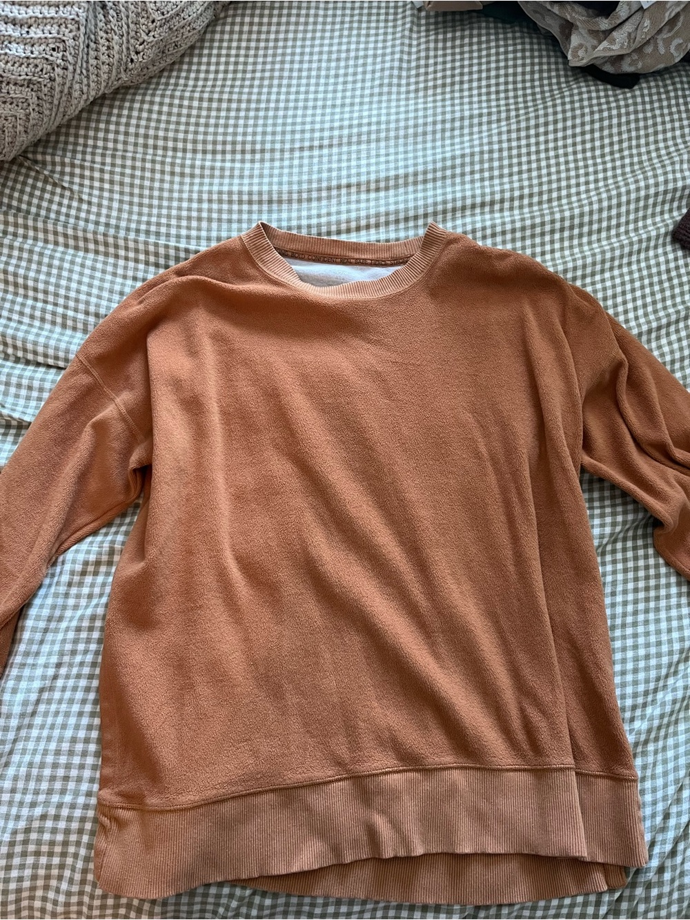 Women's Casual Crewneck Sweatshirt in Rust